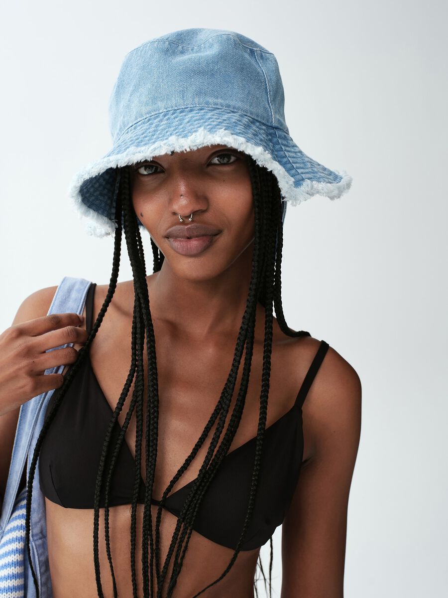 Cappello bucket in puro cotone Donna_0