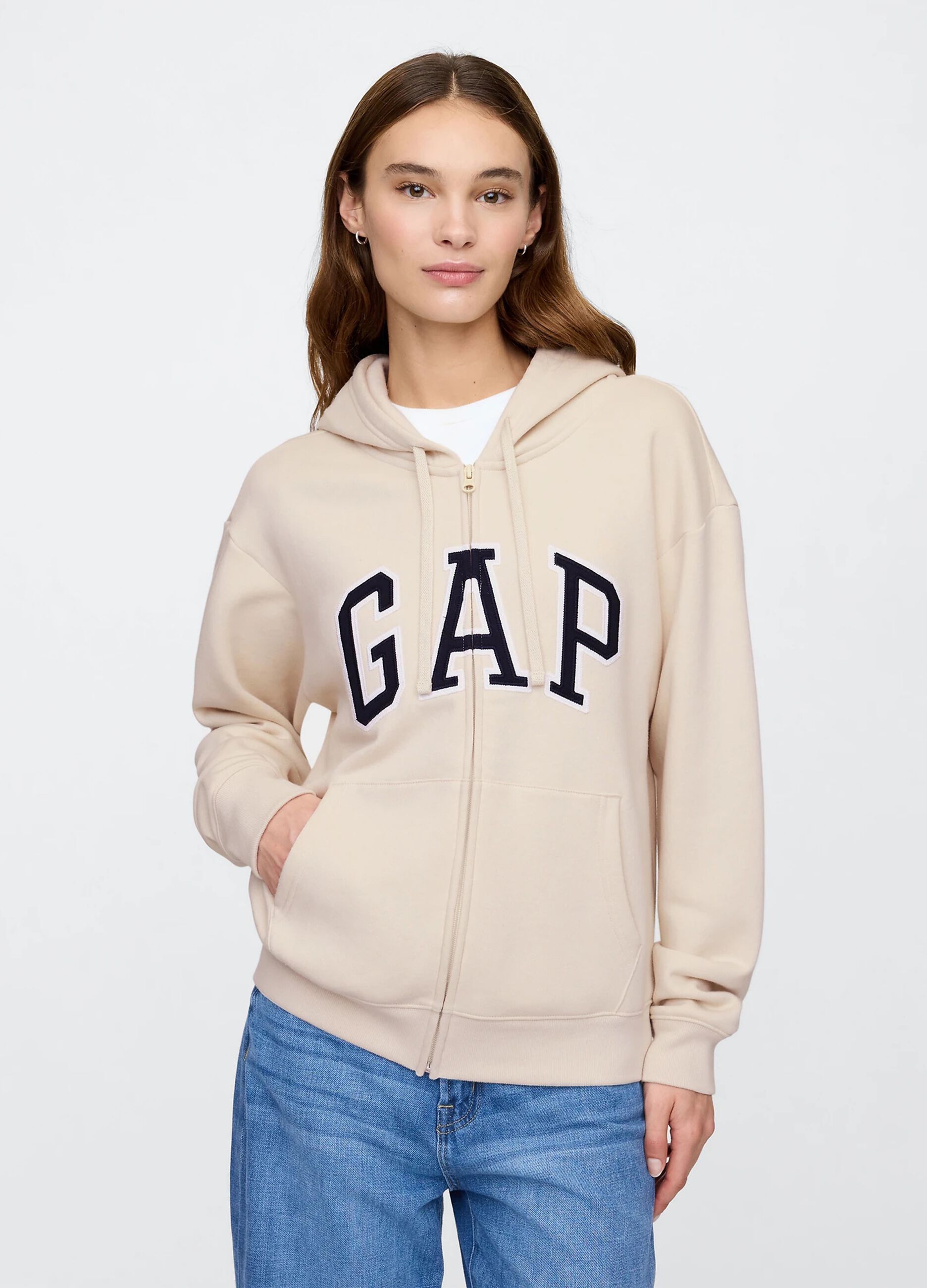 Felpa con cappuccio e full-zip