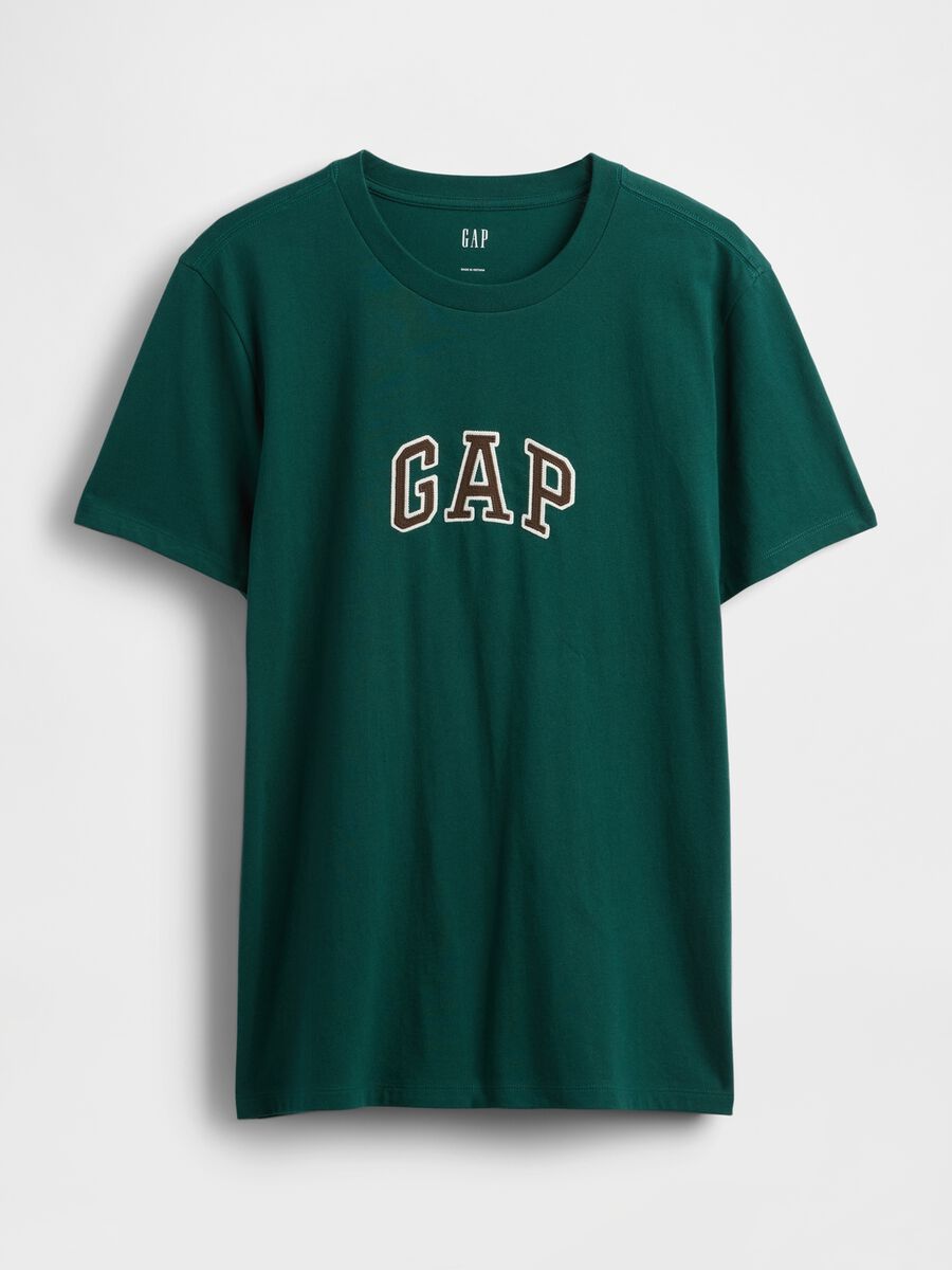T-shirt verde a maniche corte in cotone Uomo_4