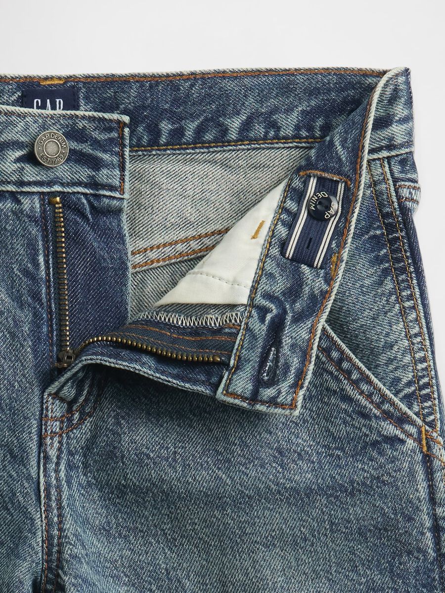 Bermuda in denim lavato con tasche Boy_4