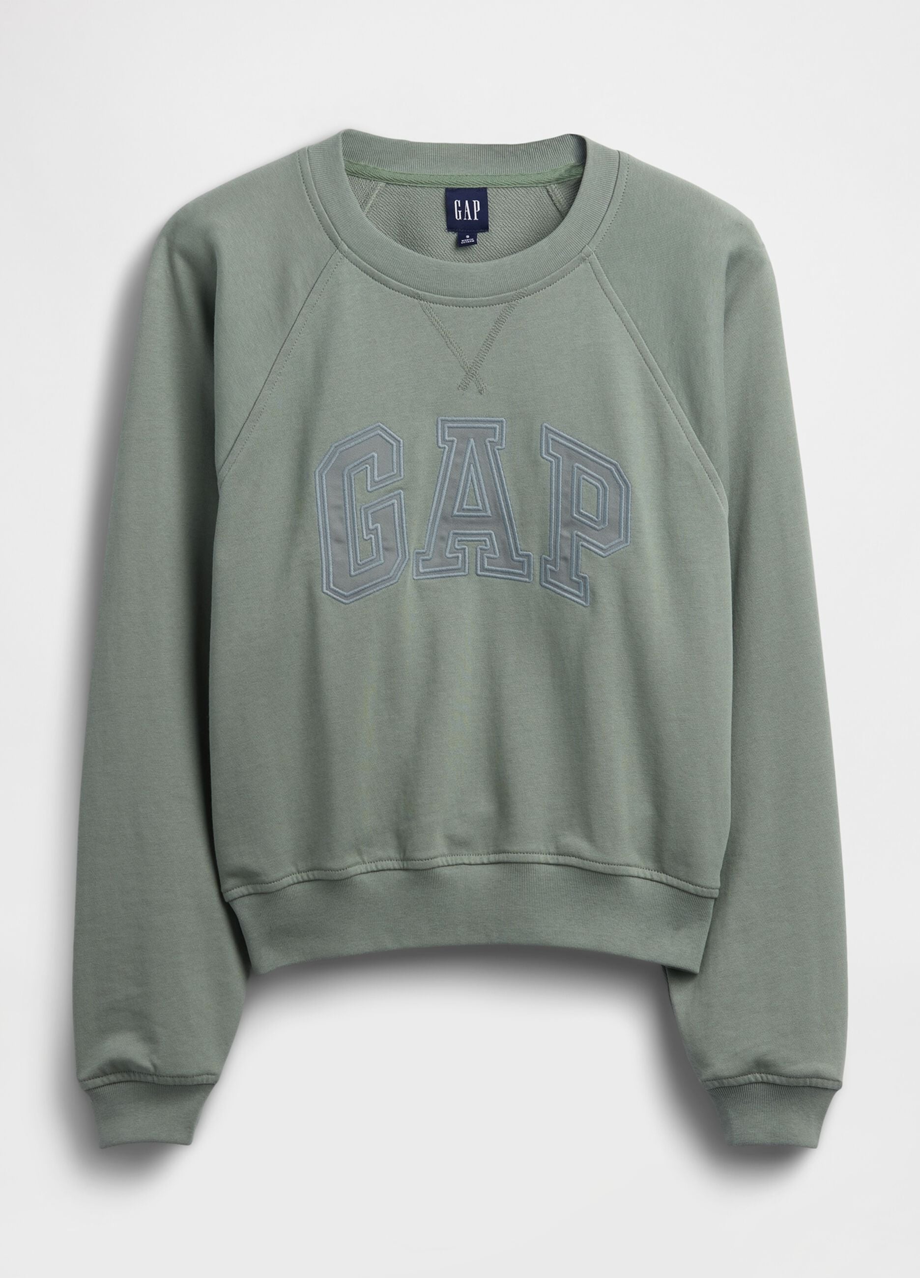 Felpa girocollo in misto cotone con logo GAP