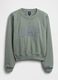 Felpa girocollo in misto cotone con logo GAP_4