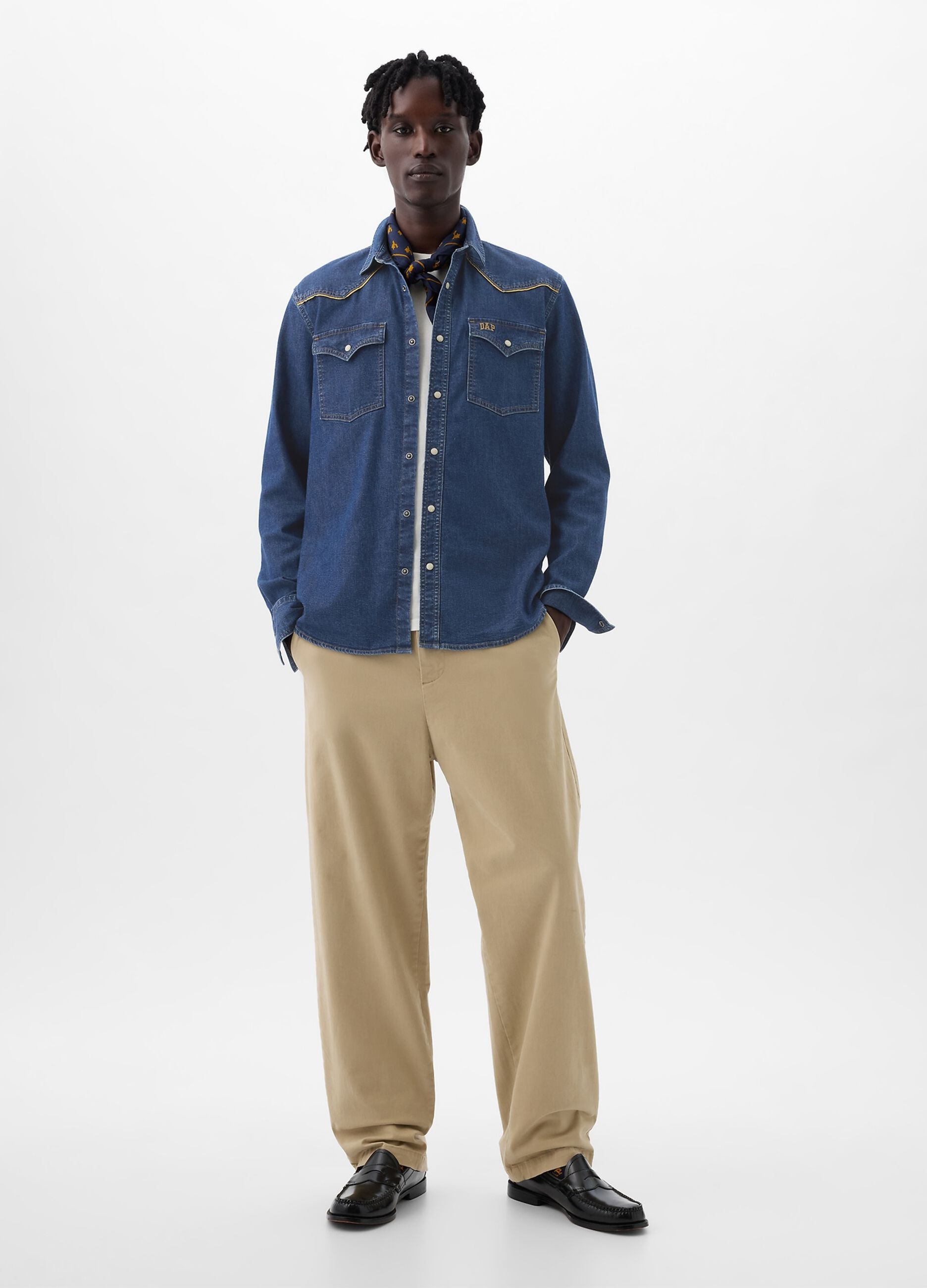 DAP x GAP Camicia western in denim_1