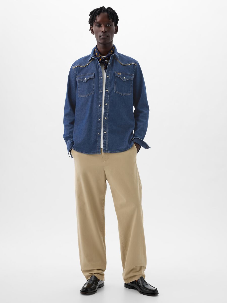 DAP x GAP Camicia western in denim Unisex_1