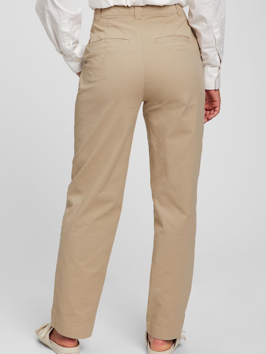Solid colour straight-fit trousers Woman_2