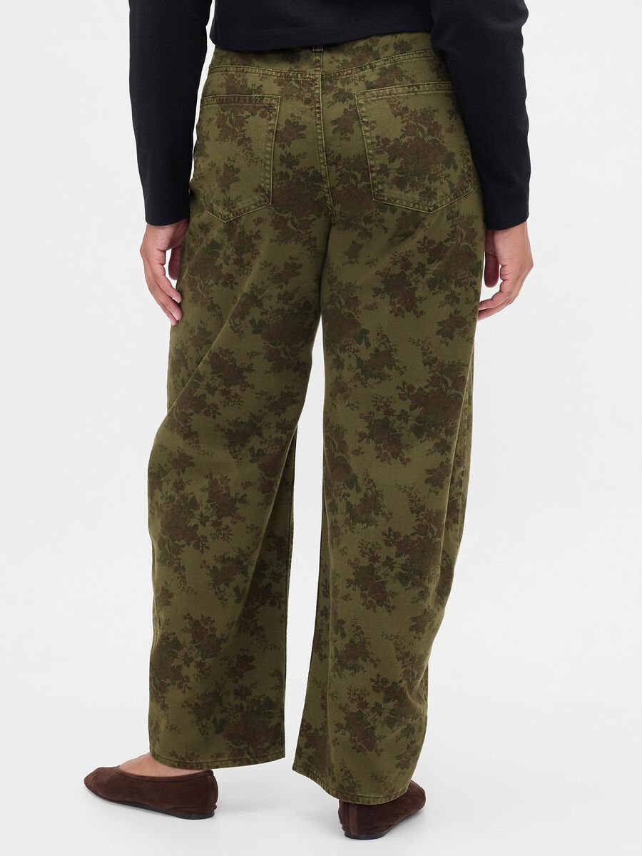 Pantaloni verdi in cotone Donna_5