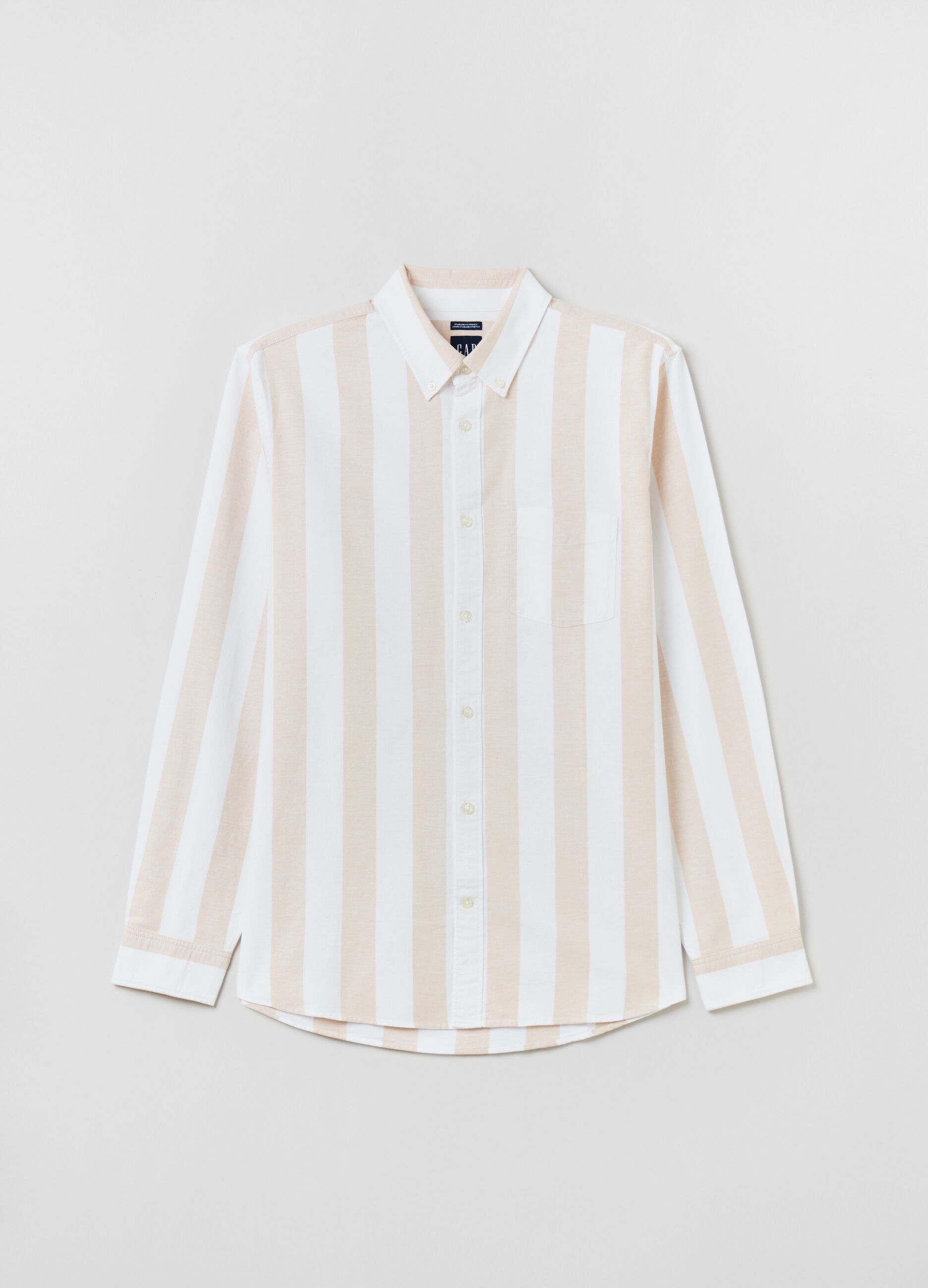 Regular-fit shirt in stretch oxford cotton_1