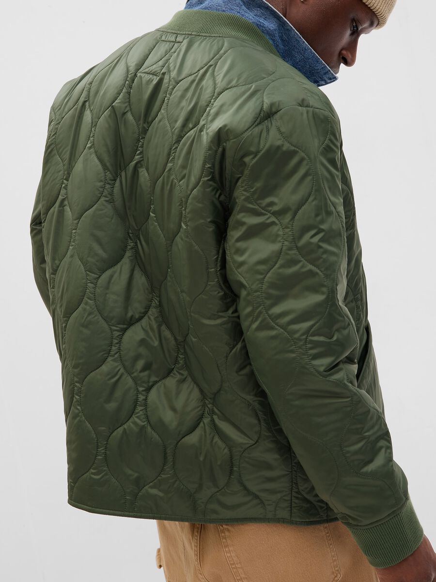 Quilted bomber jacket Man_1