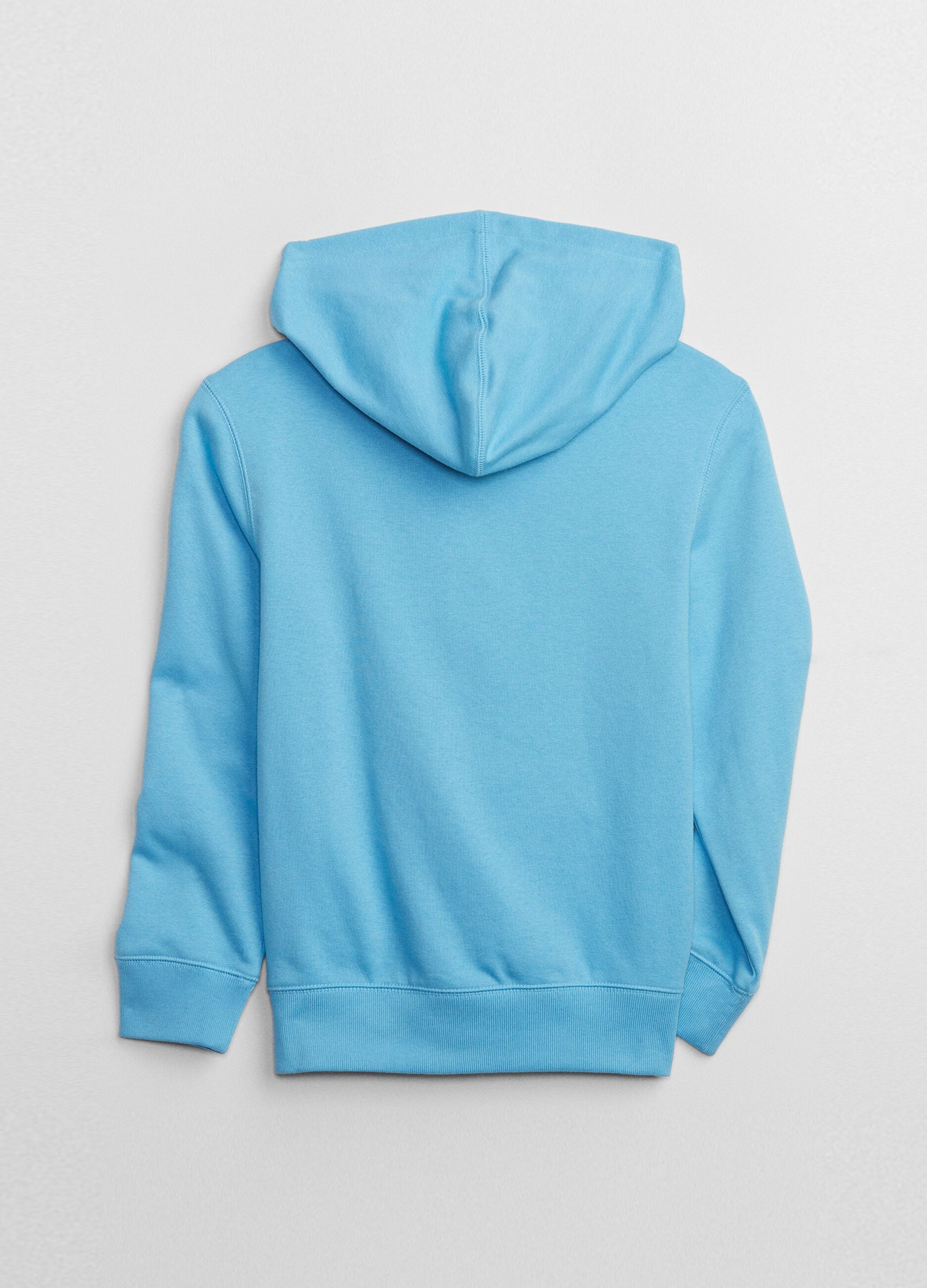 Full-zip sweatshirt with hood and logo embroidery_1