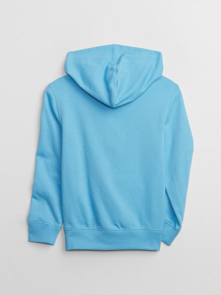 Full-zip sweatshirt with hood and logo embroidery Boy_1