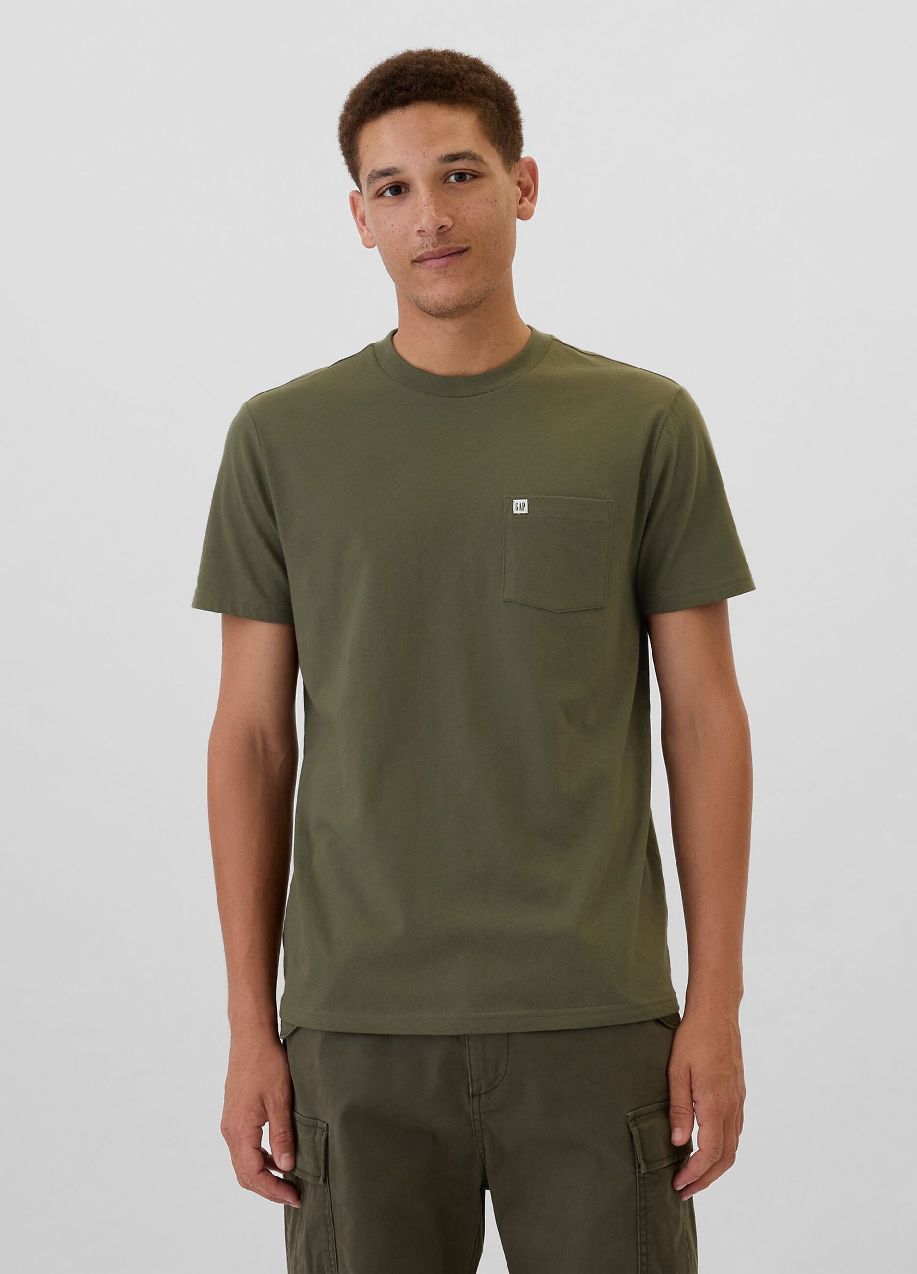 T-shirt in cotone con tasca