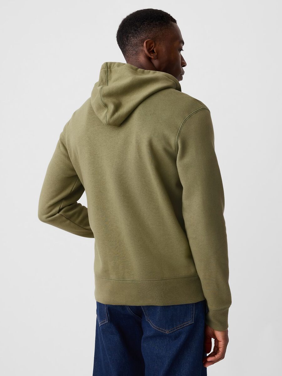Full-zip con cappuccio e ricamo logo Uomo_2
