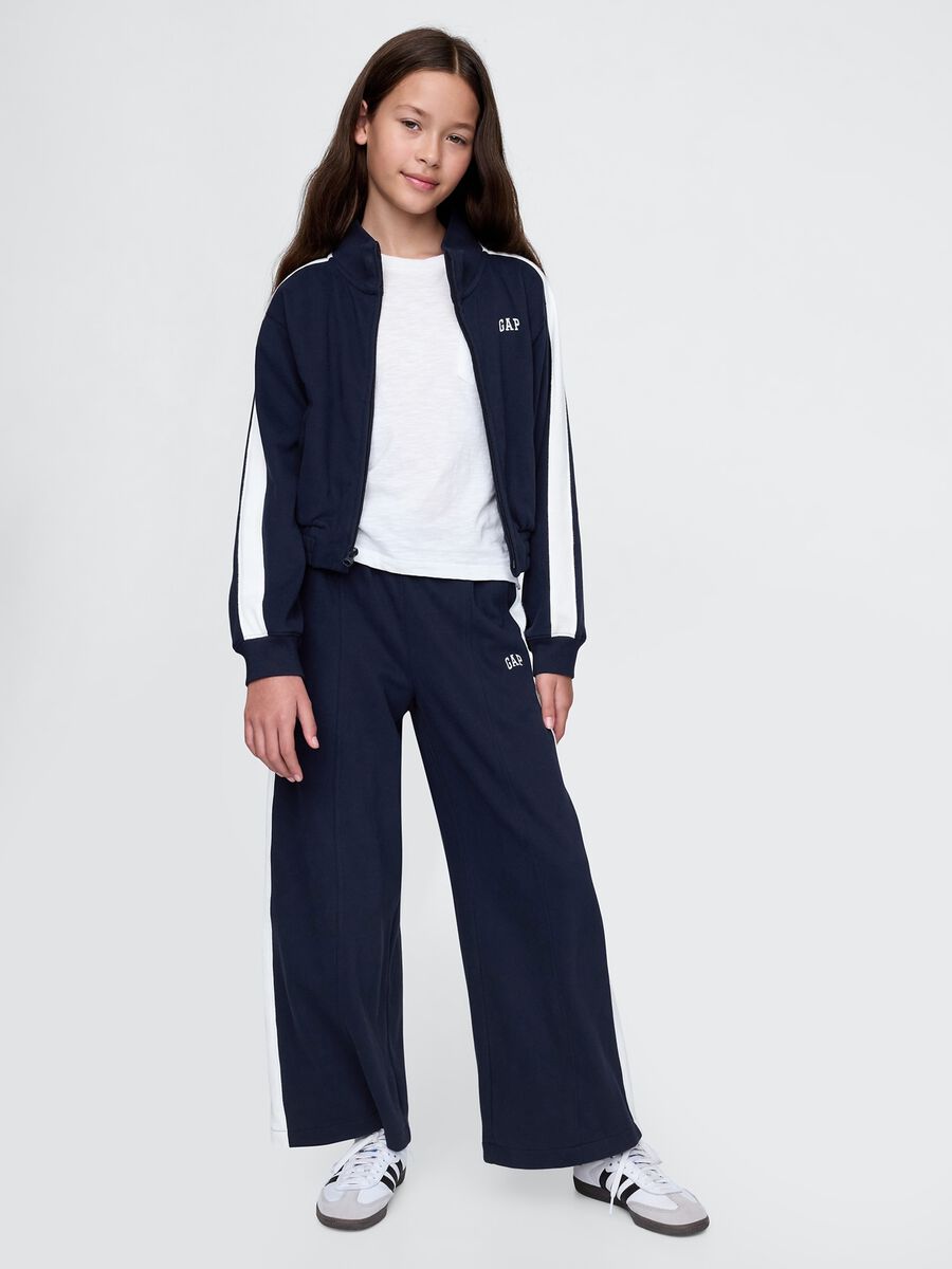 Pantaloni wide leg blu GAP Kids Bambina_0