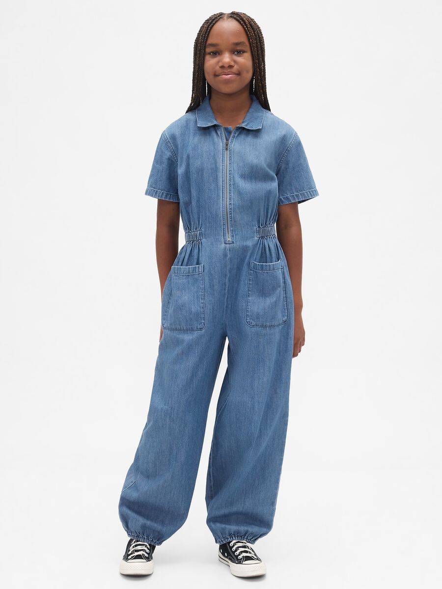 Tuta in denim per bambina Bambina_0