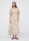 Gap multicoloured floral long dress in viscose and cotton blend_0