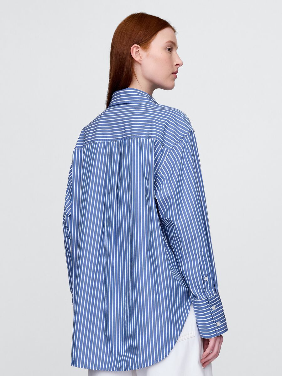 Camicia oversize a righe Donna_2