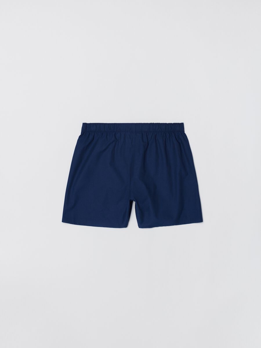 Woven cotton boxer shorts Man_1