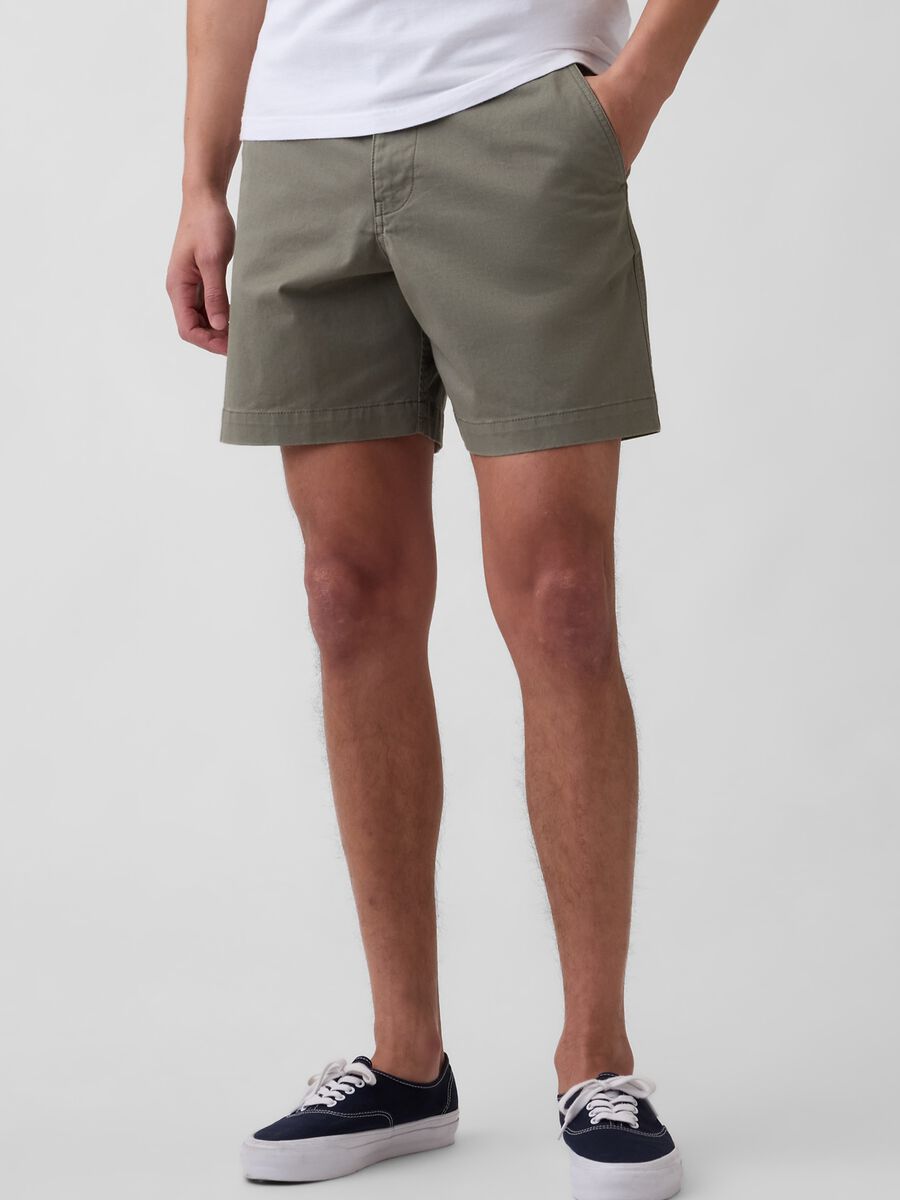 Stretch cotton shorts Man_1