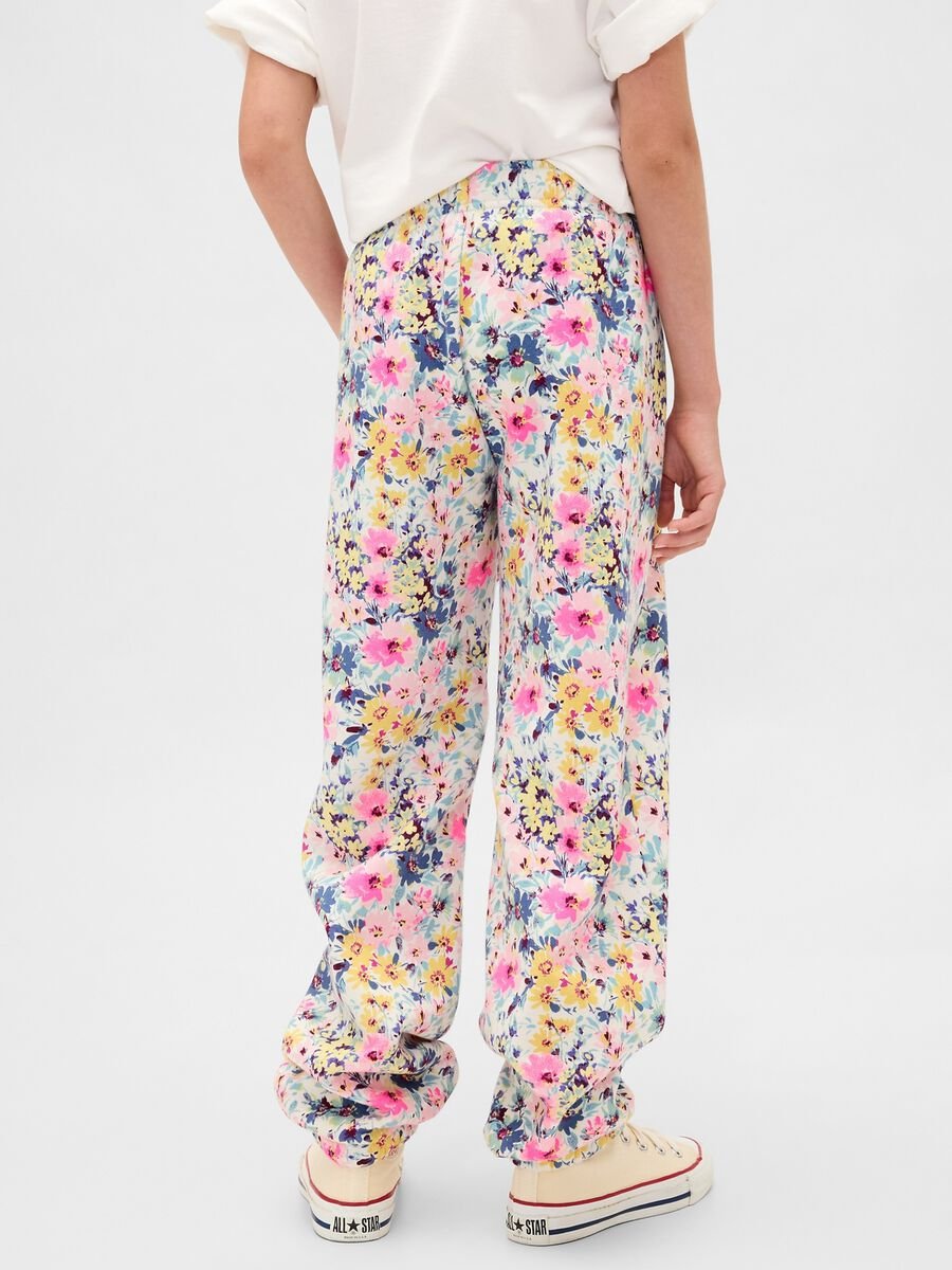 Multicolour cotton trousers for girls Girl_2