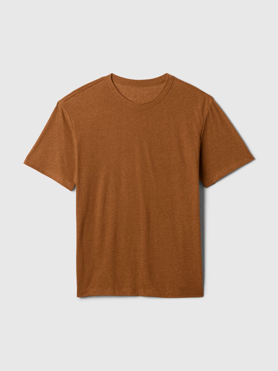 T-shirt in misto lino Uomo_3