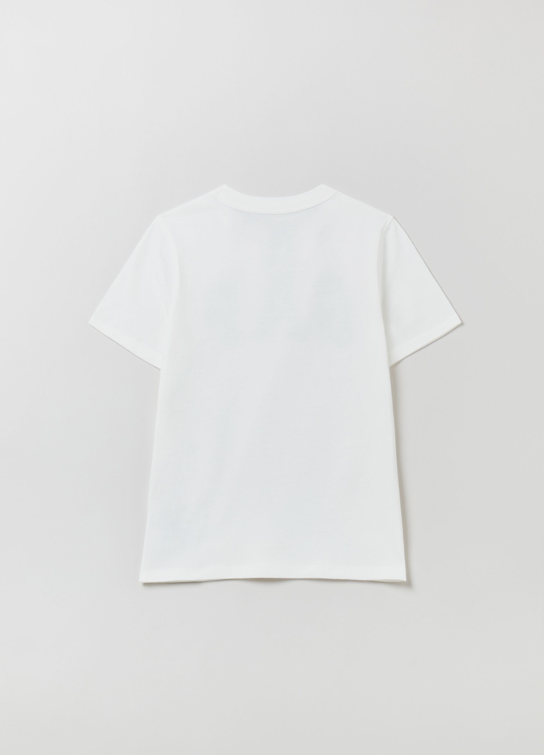 T-shirt in cotone con stampa astronauta_1