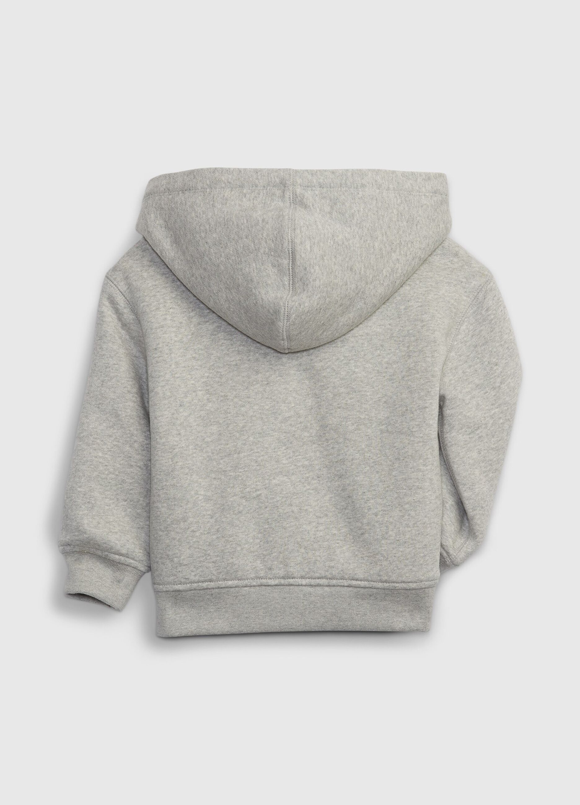 Full-zip hoodie with logo patch_1