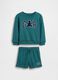 Set felpa e shorts in misto cotone con logo GAP_1