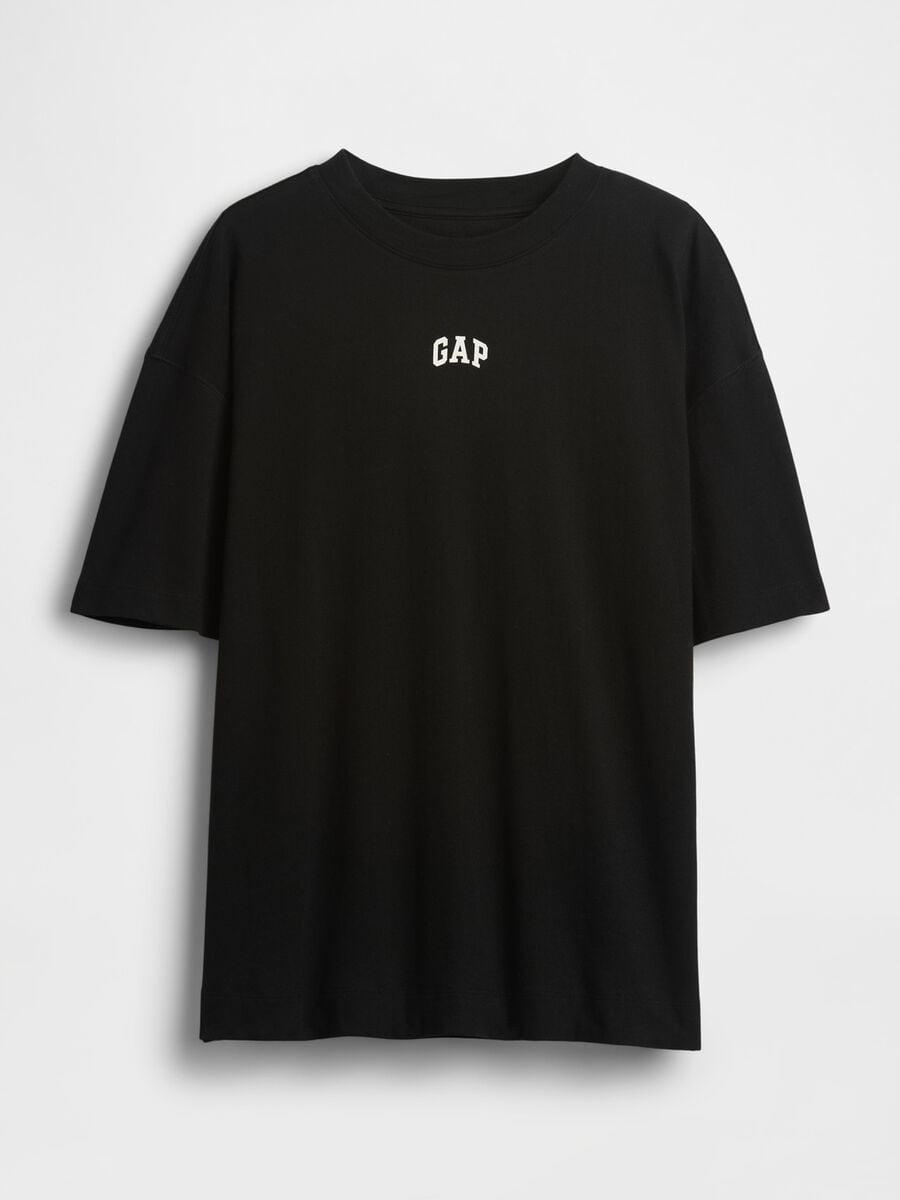 T-shirt in puro cotone a maniche corte con logo GAP Donna_4