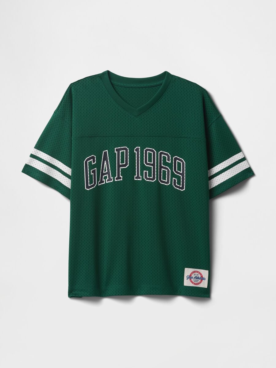 Maglia sportiva verde con logo GAP 1969 Boy_3