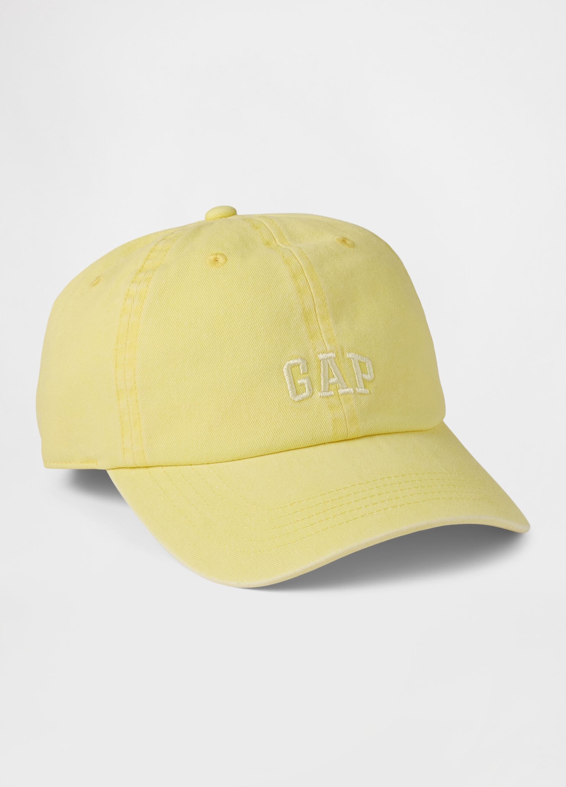 Cappello da baseball giallo in cotone
