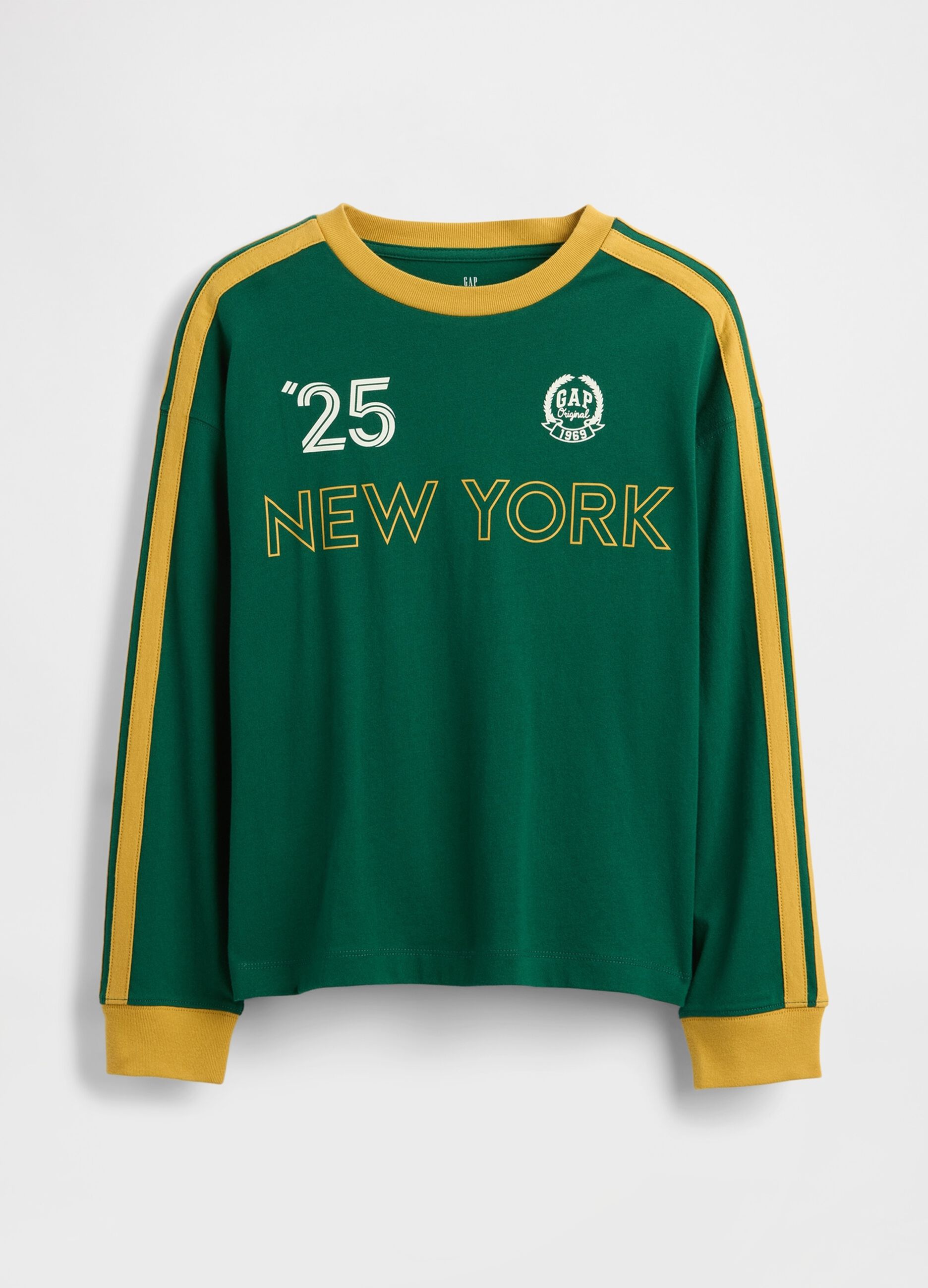 Green long-sleeve top