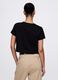Black cropped T-shirt in cotton_2