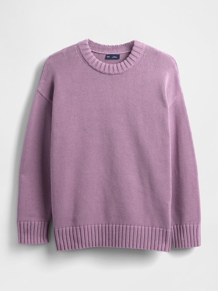 Purple Cotton Sweater Woman_3