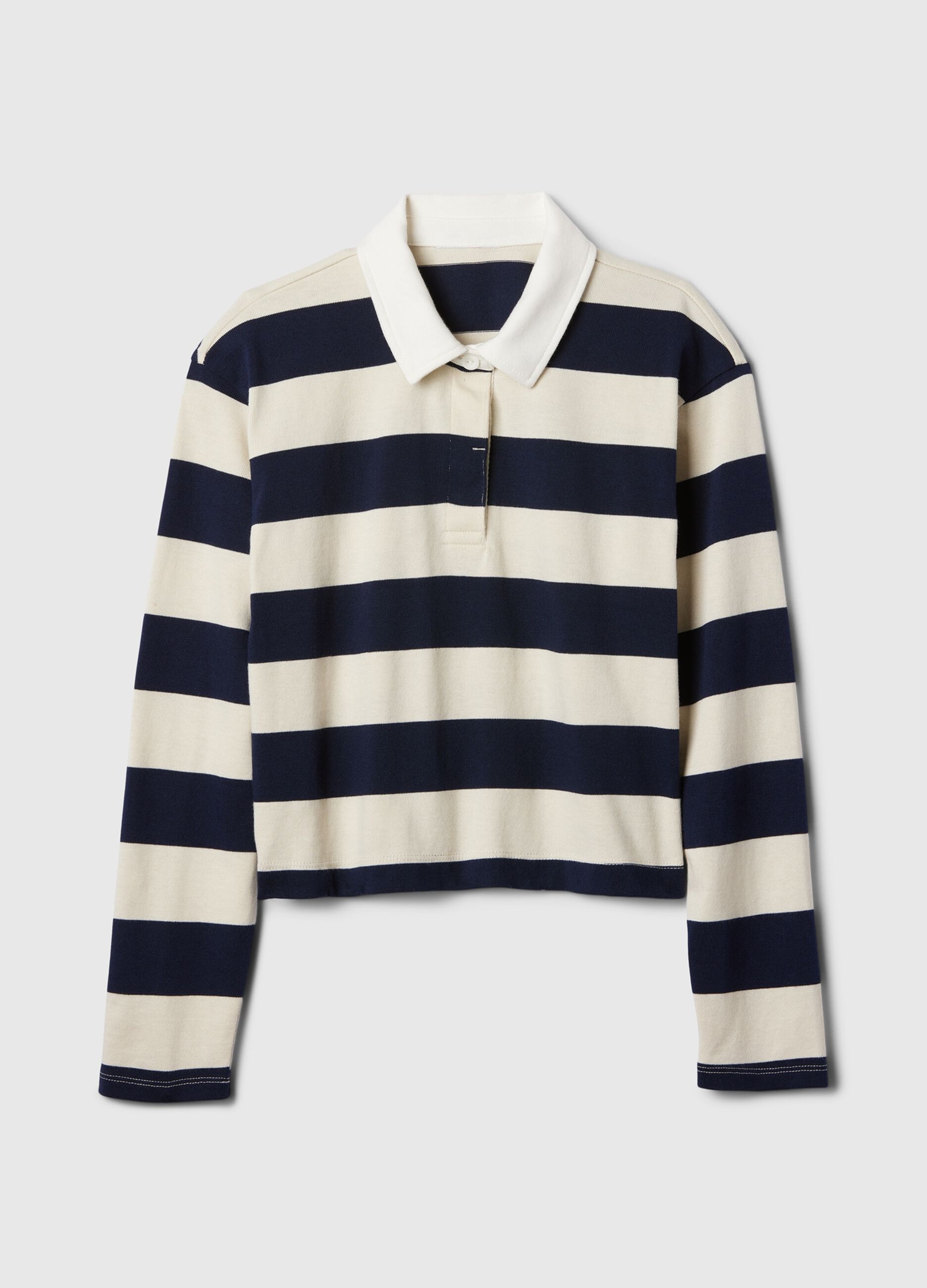 Polo a righe con maniche lunghe_2
