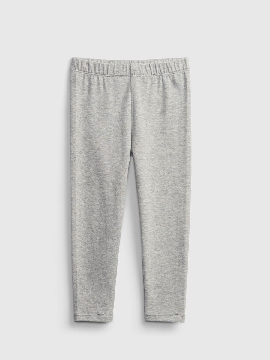 Leggings in cotone stretch melange Bimba_0