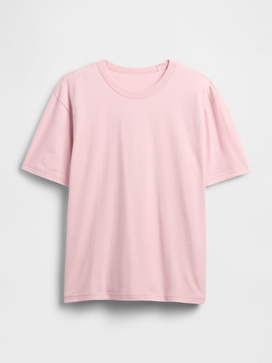 Pink Short Sleeve T-shirt Man_4