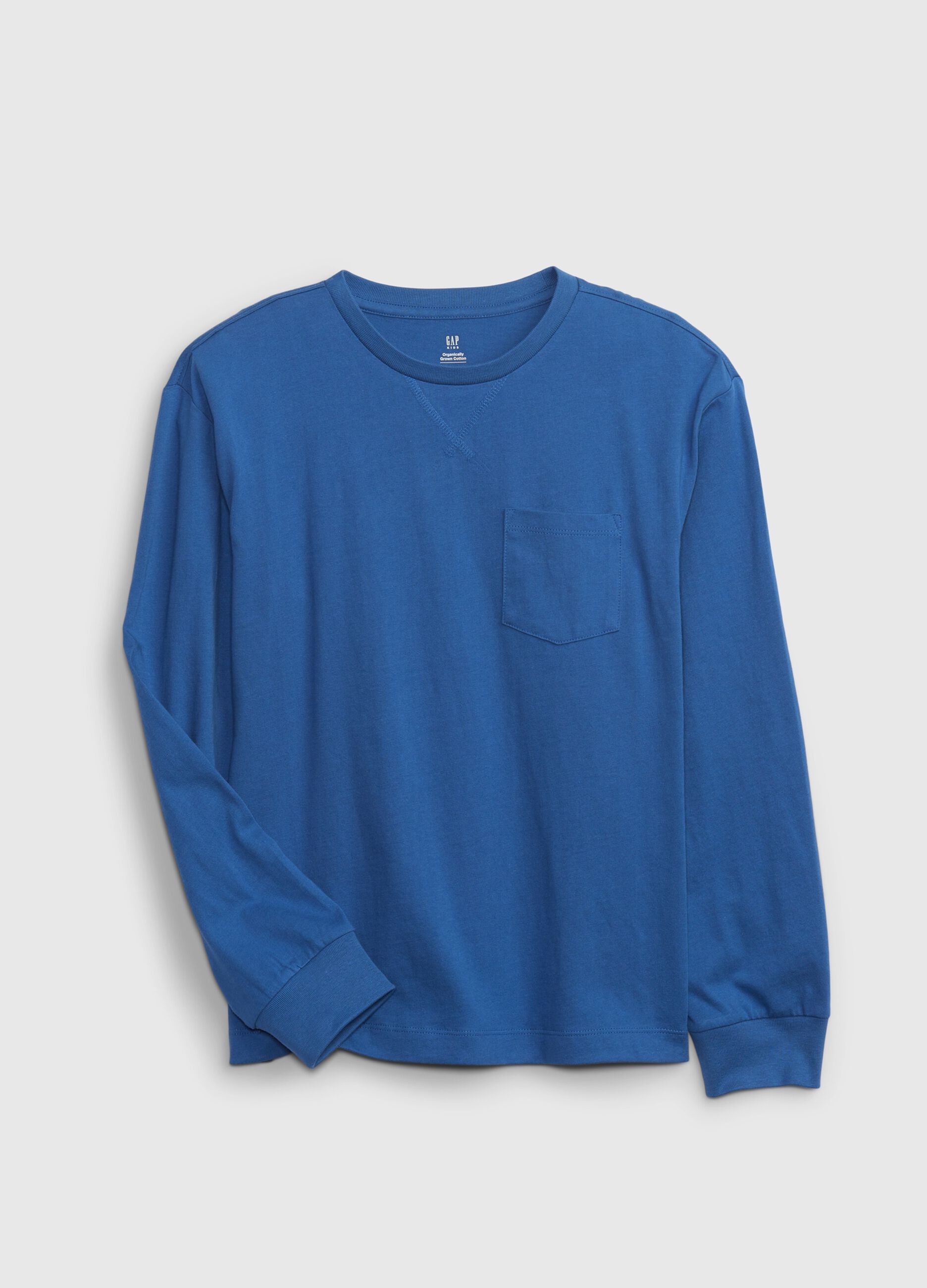 Long-sleeved T-shirt with pocket