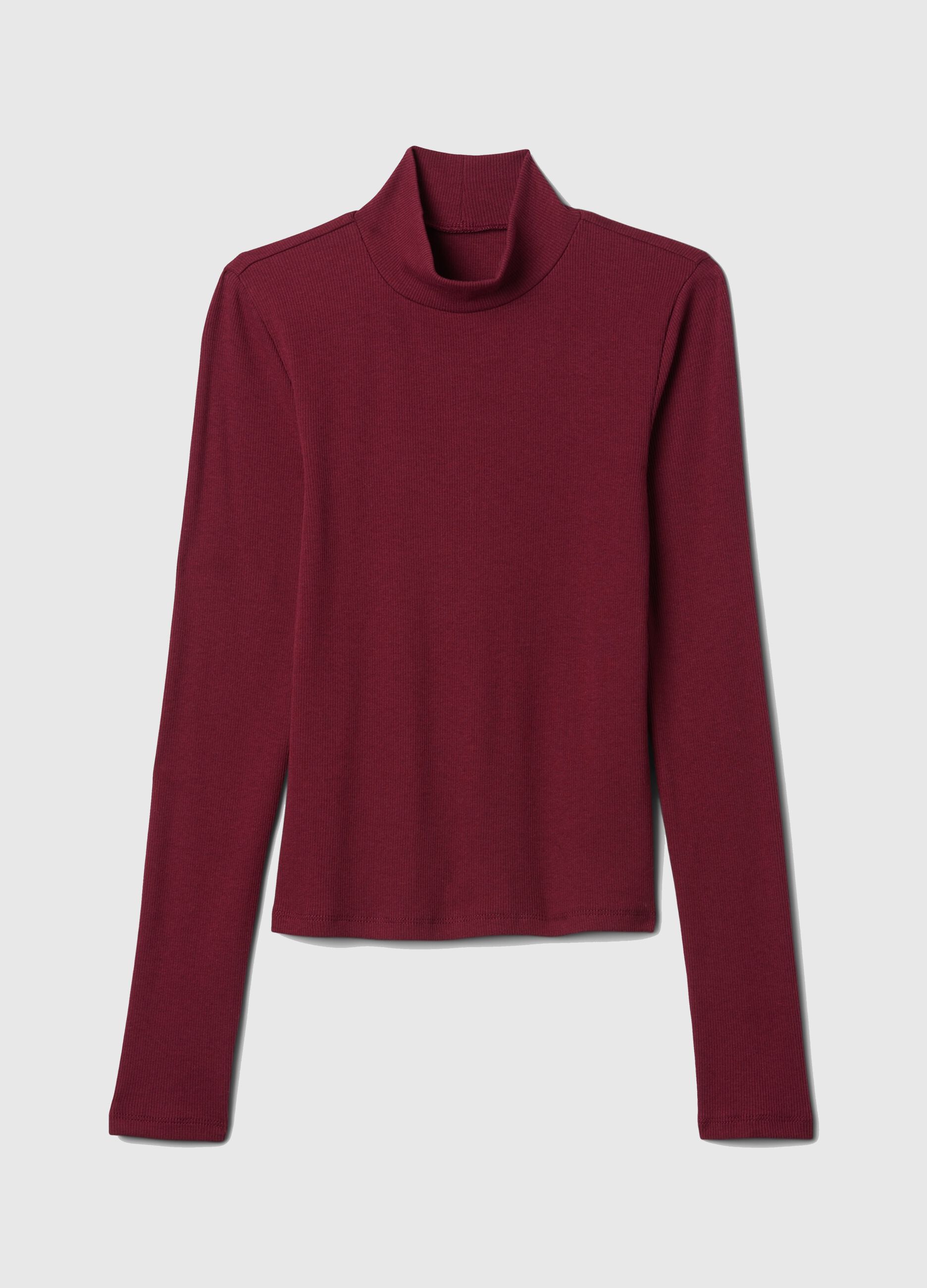 Ribbed T-shirt in stretch modal and cotton_3