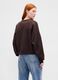 Brown Cotton Blend Crew Neck Sweatshirt_1