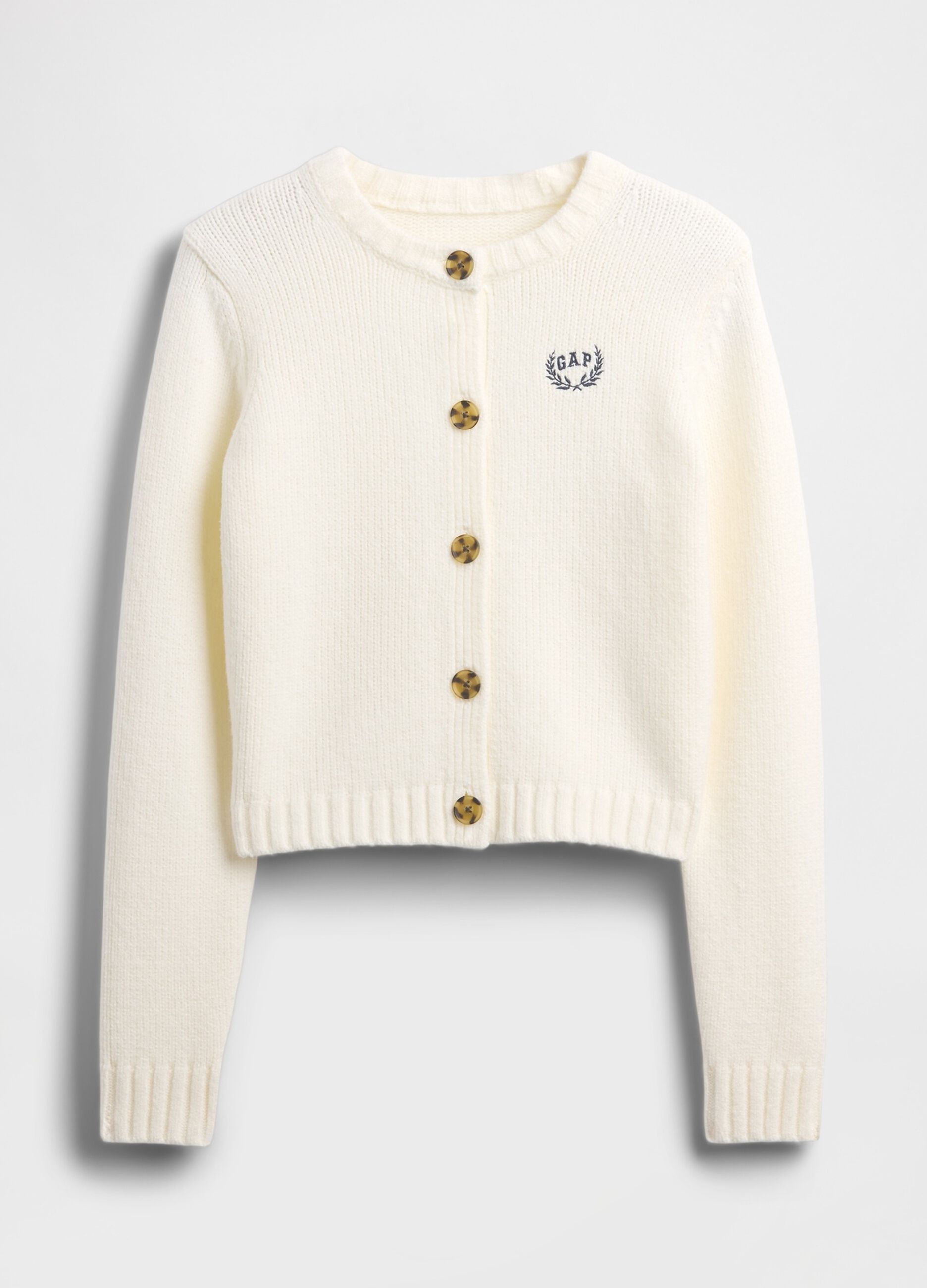 Cardigan bianco in misto cotone_3