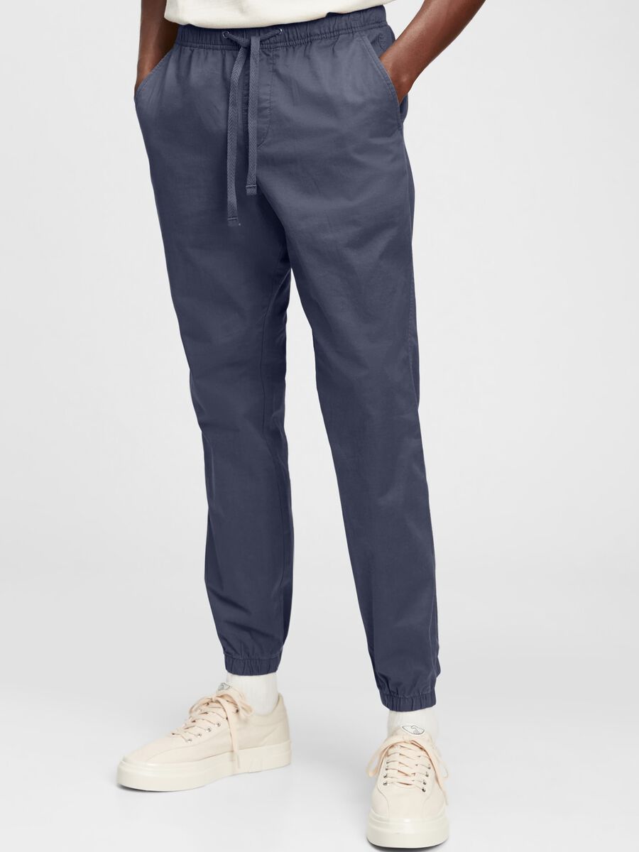 Stretch cotton joggers Man_0