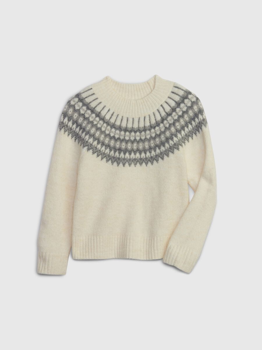 Pullover con lavorazione Fair Isle Bimba_2