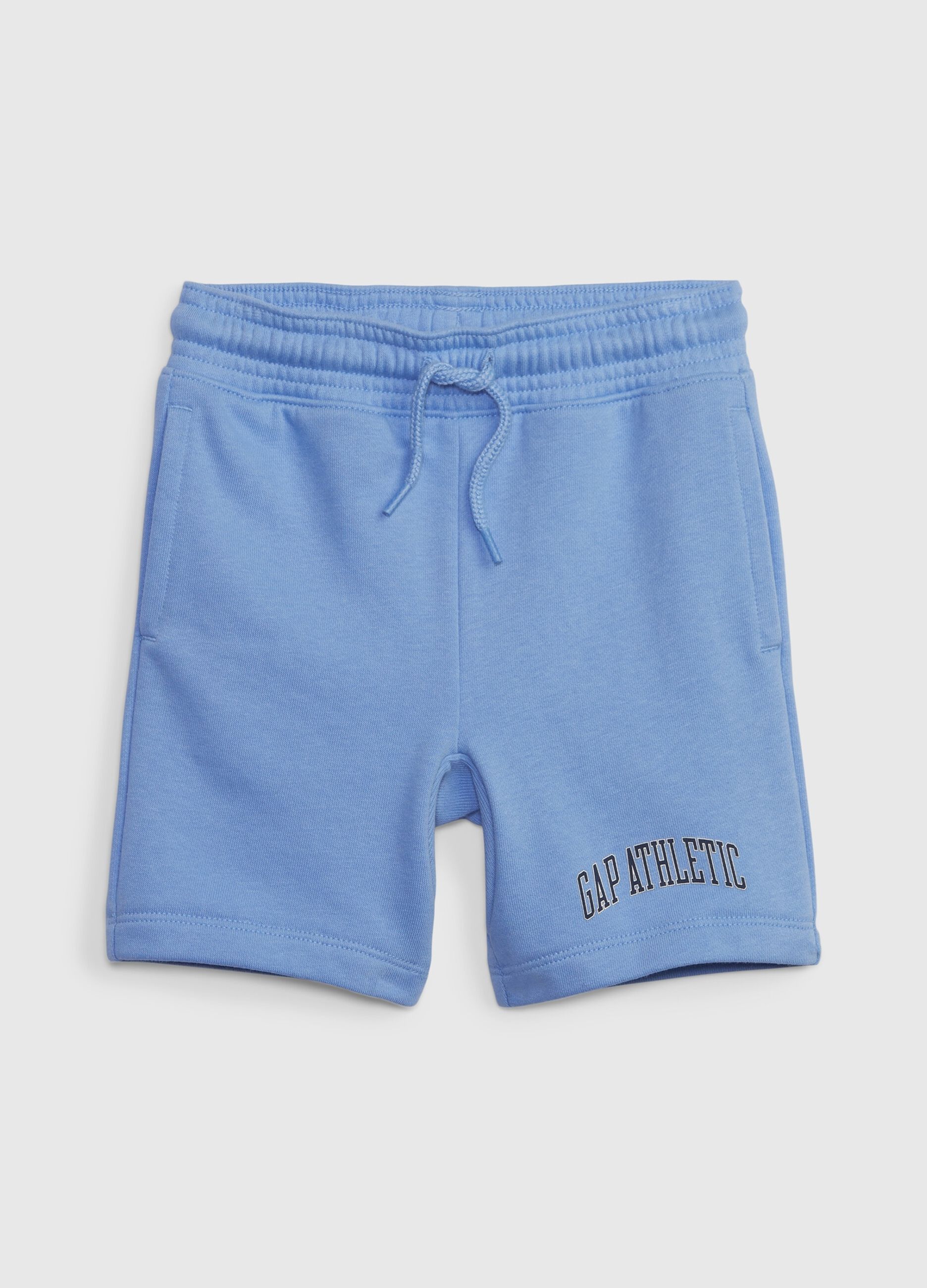 Bermuda joggers with Athletic logo print