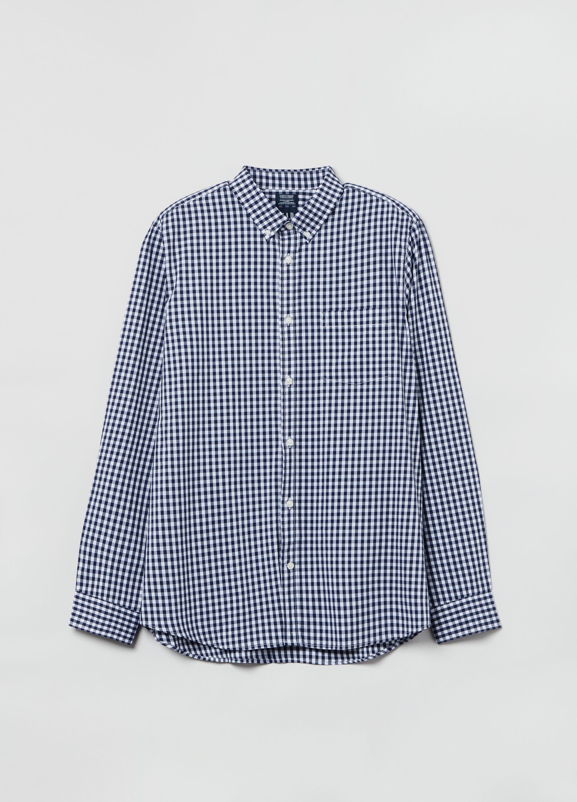 Camicia in tessuto Coolmax® fantasia vichy_1