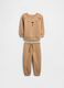 Brown cotton blend set_0