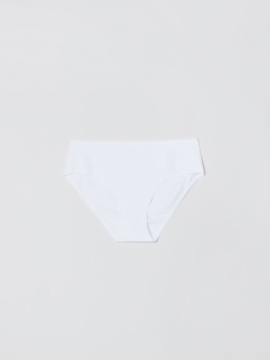 Three-pack organic stretch cotton knicker shorts Woman_2