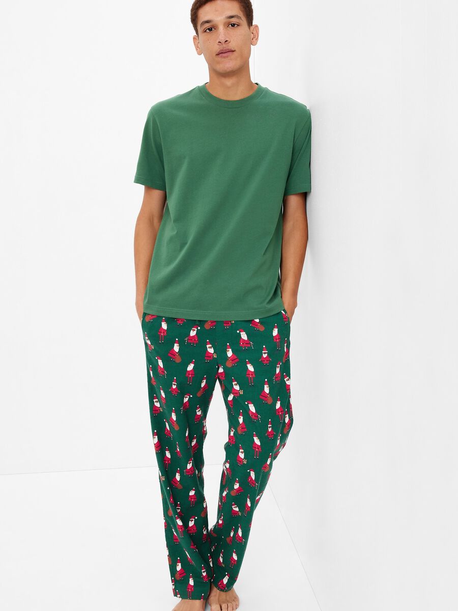 Pantalone pigiama di flanella Babbo Natale Uomo_0