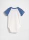 Body in puro cotone multicolor da neonato con logo GAP_1