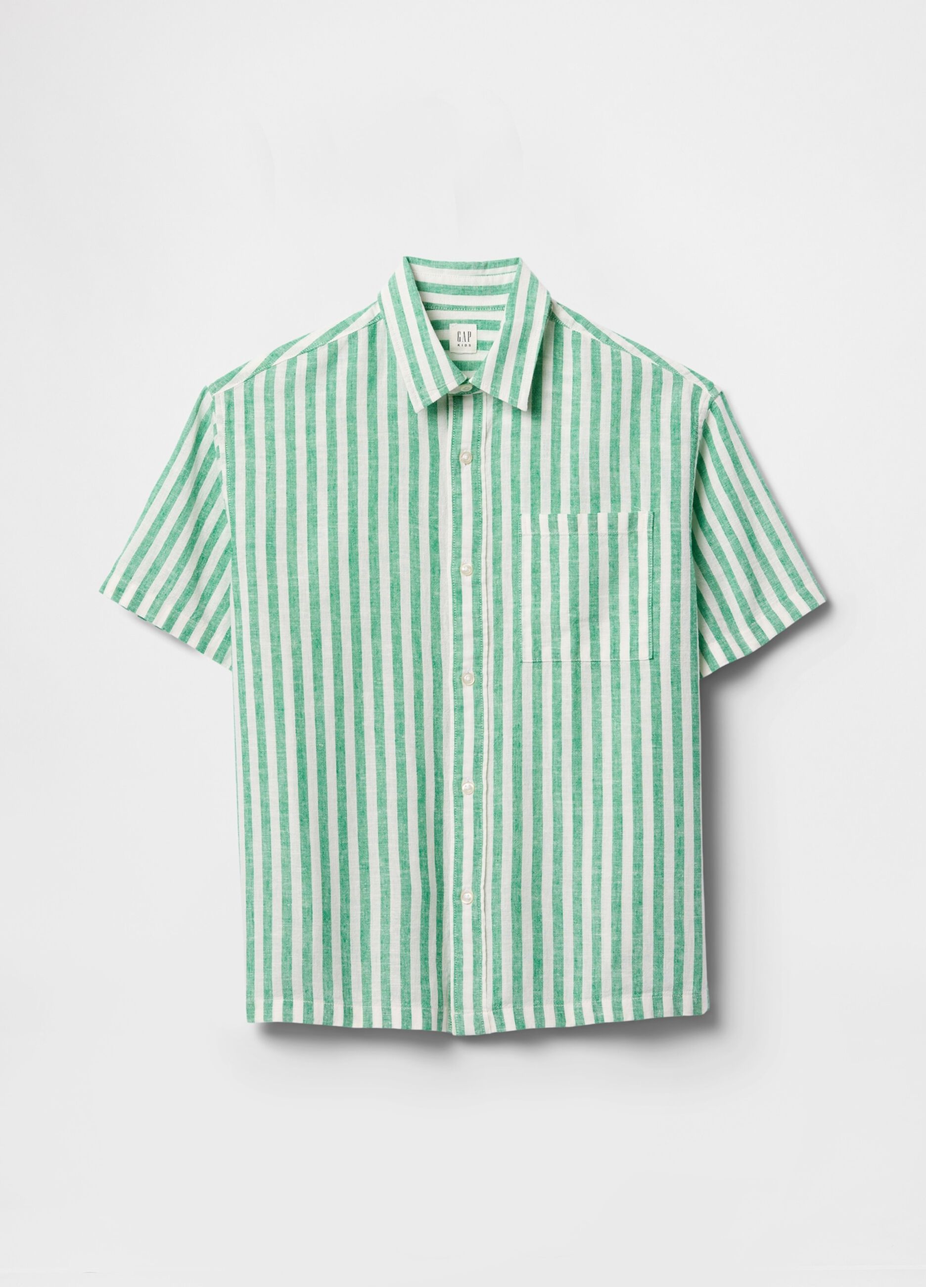 Camicia a righe verdi e bianche_3