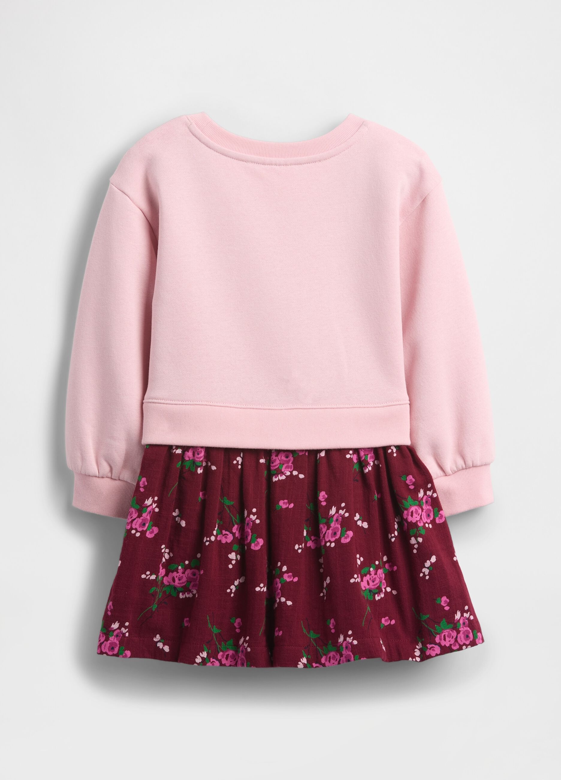 Vestito rosa in cotone per bambina_2